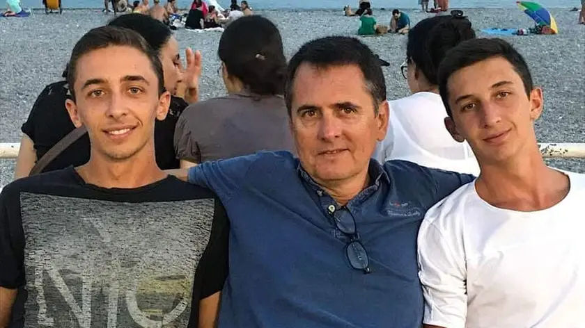 Mario Martinez con i figli Gonzalo e Ignacio