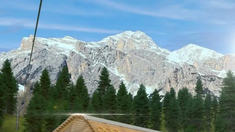La stazione di partenza della pista secondo il progetto light