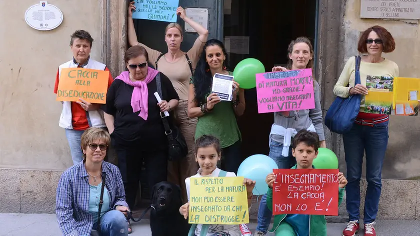 GIAN paolo perona- perona- belluno- manifestazione animalisti