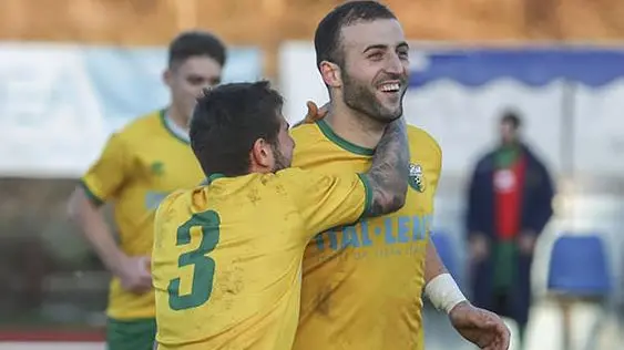 Fatmir Sakajeva, qui ancora in maglia Alpago. Ora è passato al Borgo Valbelluna