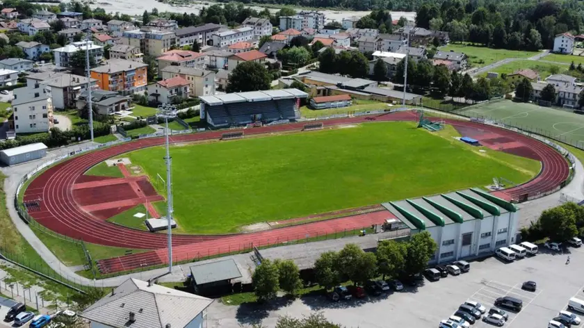 Lo stadio Polisportivo di Belluno