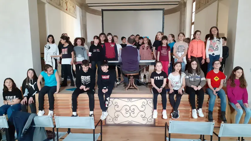 Il coro dell'istituto comprensivo di Mel di Borgo Valbelluna