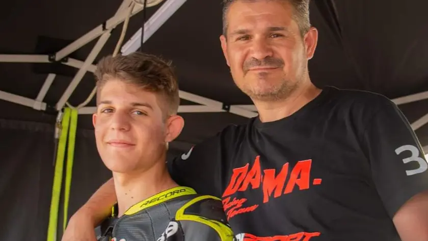 Marco Da Rold con il papà Christian