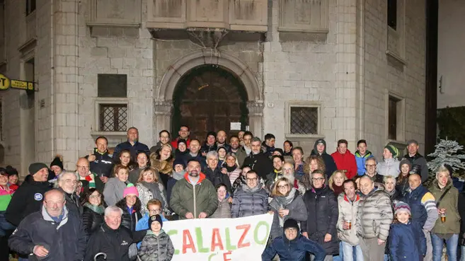 Stefano da Rin Puppel-Perona-Calalzo di Cadore-Festa in Piazza per l'elezione del Sindaco De Carlo Luca alla Camera dei Deputati