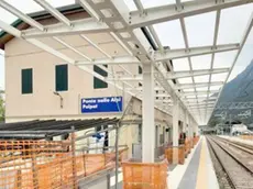 I lavori alla stazione ferroviaria di Ponte nelle Alpi