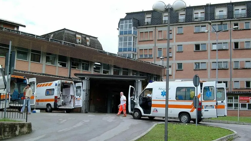 Una veduta esterna del pronto soccorso dell'ospedale di Belluno