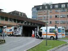 Una veduta esterna del pronto soccorso dell'ospedale di Belluno