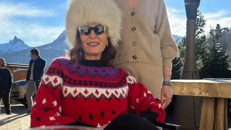 La ministra Daniela Santanché a Cortina