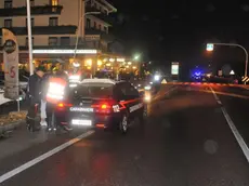 I carabinieri della Compagnia di Cortina durante un controllo notturno