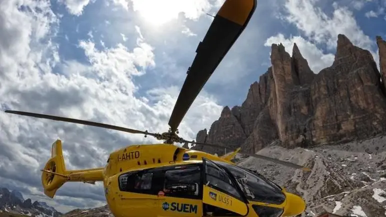 L'elisoccorso Falco dell'Ulss 1 Dolomiti