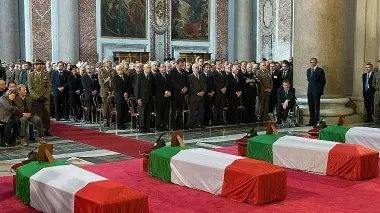 I funerali degli alpini morti in Afghanistan