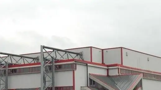 Il palazzetto dello sport di Sedico, luogo del ritrovo di Pedalasedico