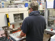 05/09/2014 Santa Maria di Sala, Safilo, azienda italiana attiva nel campo della produzione e distribuzione di occhiali, nella foto le fasi di lavorazione degli occhiali