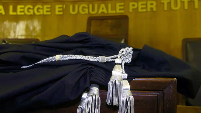 Un'aula di tribunale in un'immagine d'archivio.