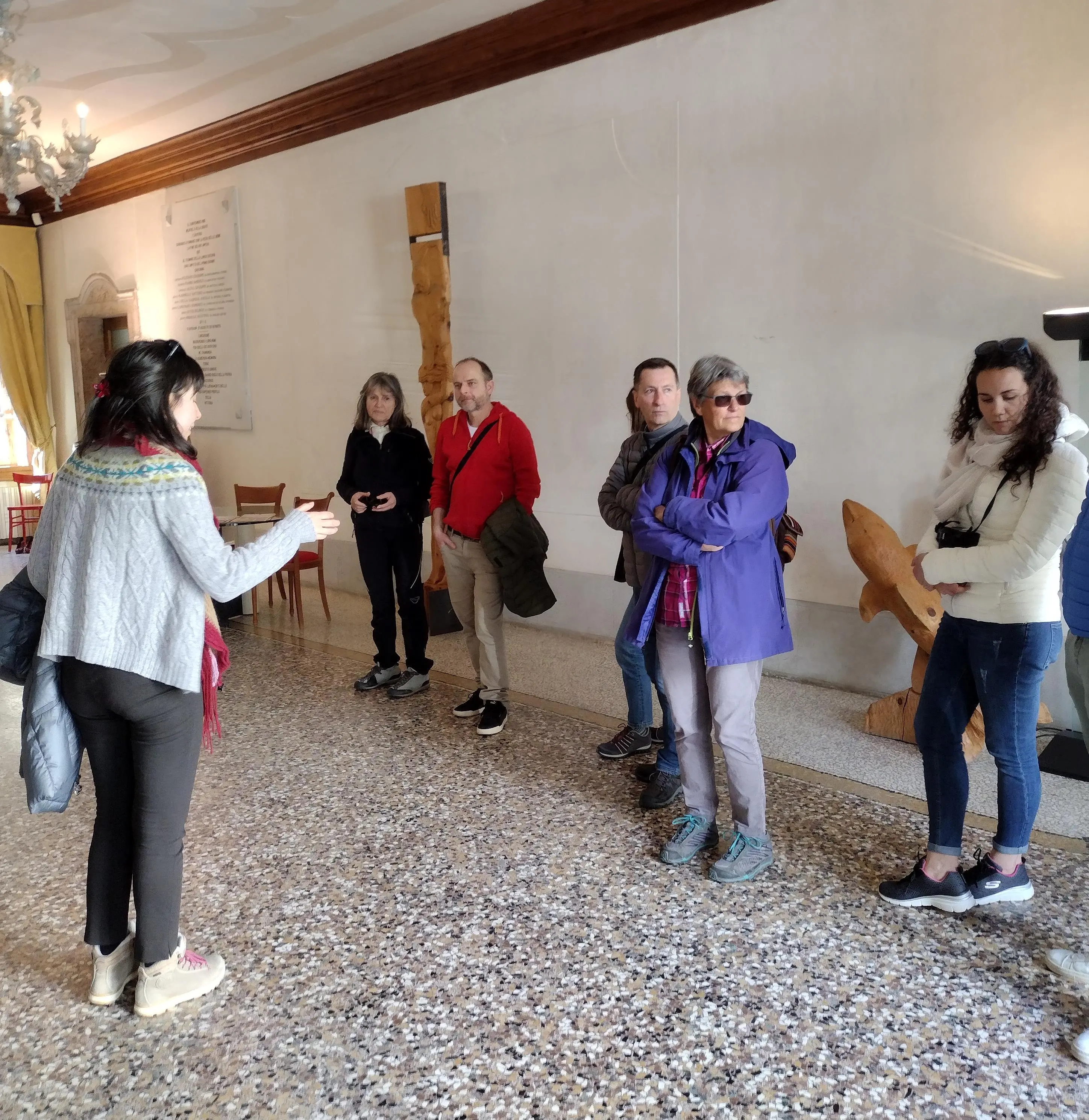 Le visite del Fai all'interno di palazzo Mazzolà, sede del municipio