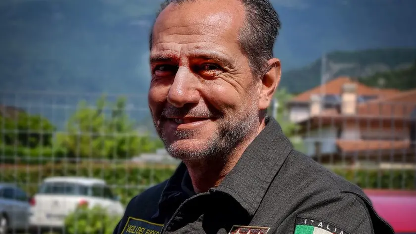 Il comandante uscente dei vigili del fuoco di Belluno, Antonio Del Gallo