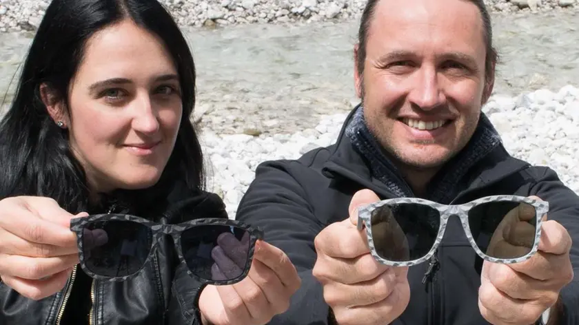 Sara Pfeifhofer e Claudio Sacco Proila con due modelli Aterema