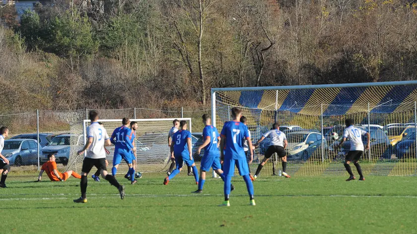 La rete dell'1-0 segnata da Francesco Fiabane