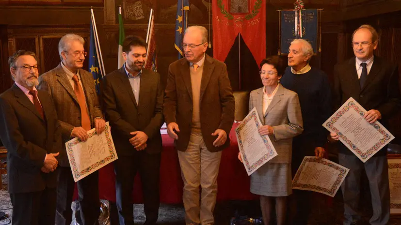 gian paolo perona- perona- feltre- premiazione sala stemmi- premio beato bernardino all'hospice