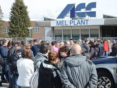 manifestazione sindacale all'acc di mel