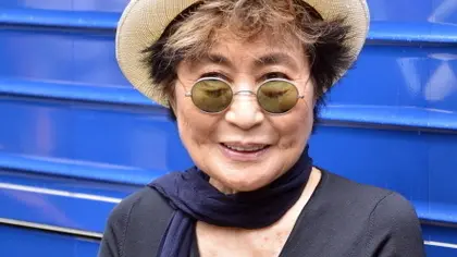 Yoko Ono al lancio del 'John Lennon Educational Bus Tour' Yoko Ono launches the John Lennon Educational Bus Tour at City Hall on September 10 2015 in New York City By Line: Curtis Means/ACE Pictures LaPresse -- Only Italy