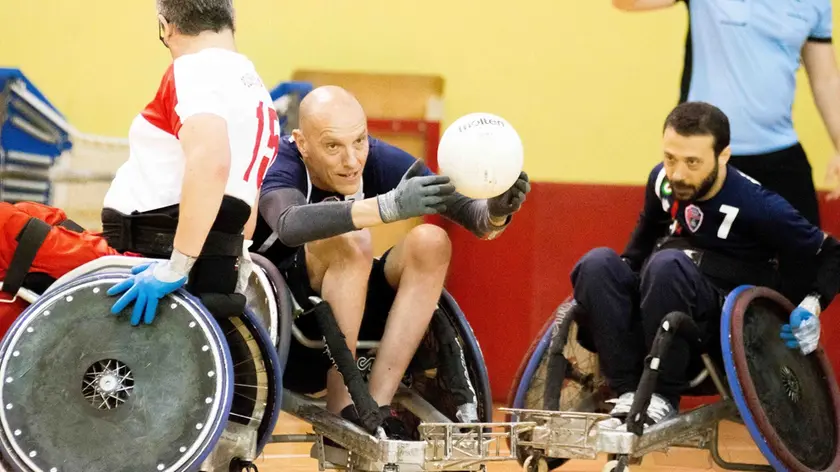 Il sedicense Davide Giozet in azione