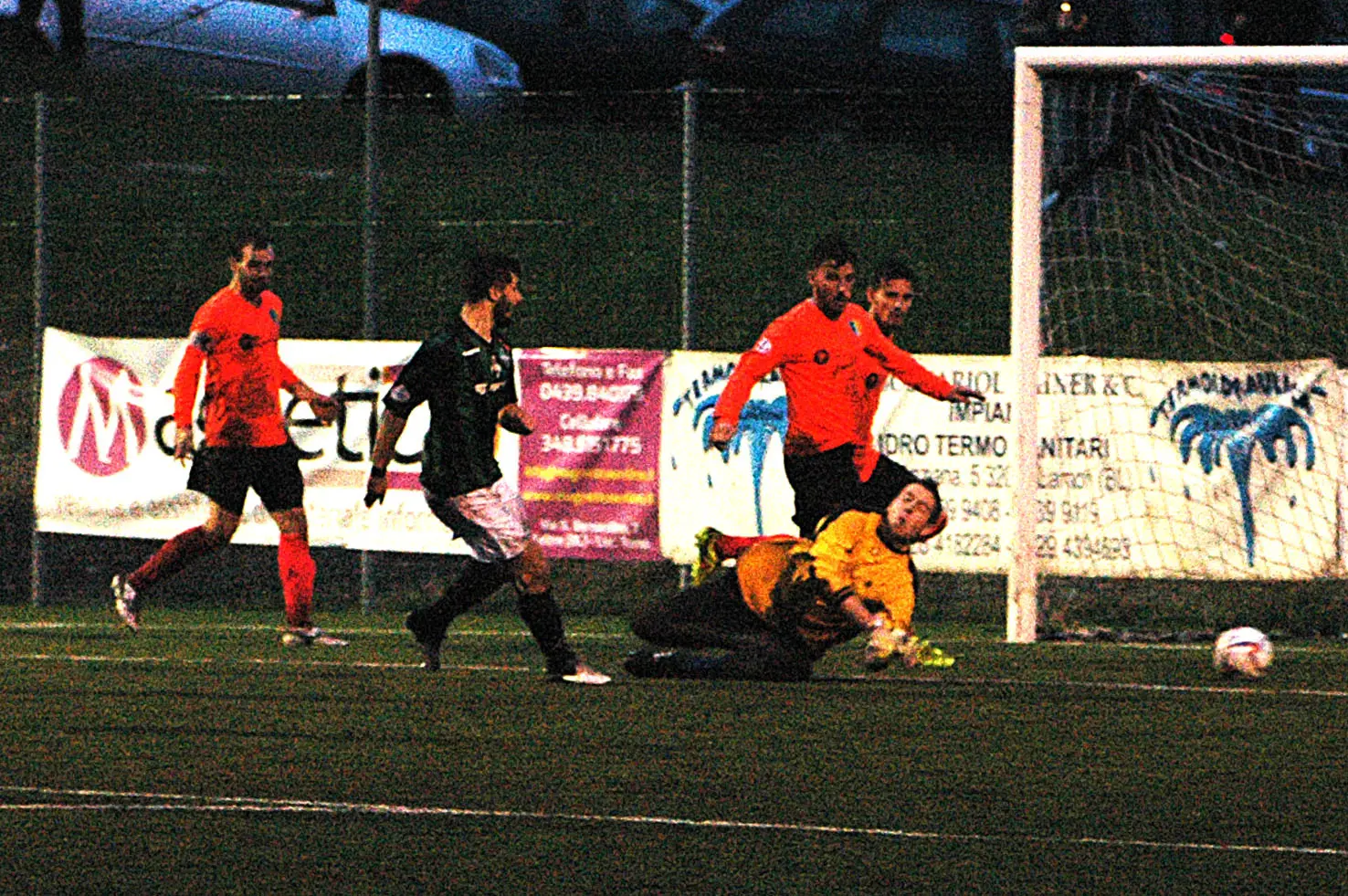 Il gol decisivo di Gianmarco Brotto all'Arzignanochiampo