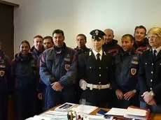 Foto di gruppo per gli agenti in servizio sulle piste di Cortina