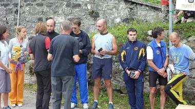 Il podio assoluto maschile
