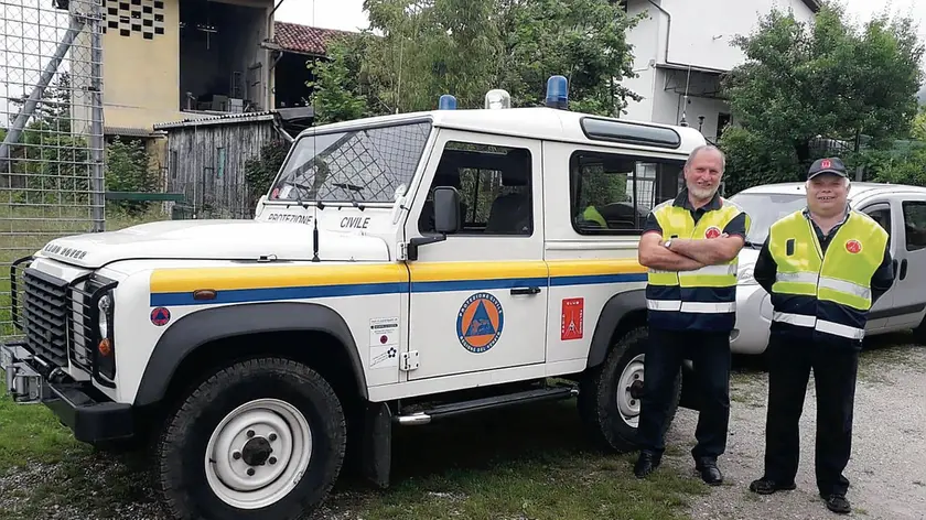 Una delle ultime apparizioni del gruppo del Radio club Feltrino in supporto alla Protezione civile