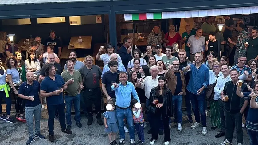 La festa per l'elezione di Bruno Zanolla