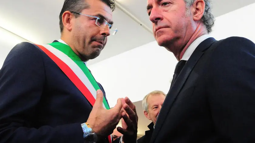 Roberto Padrin col presidente della Regione Luca Zaia
