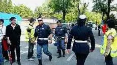I soccorsi allo stadio Tenni di Treviso