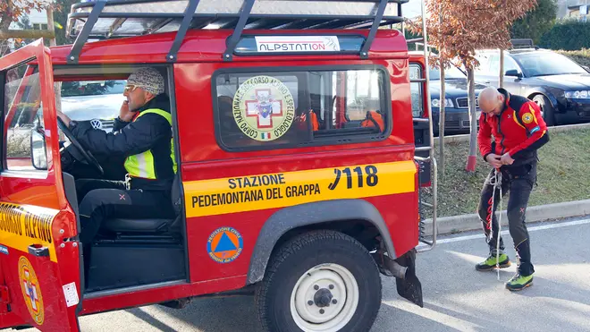 DeMarchi Crespano sede Suem per incidente mortale sul monte Grappa