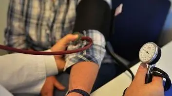 The family doctor – here in his surgery – fulfils an important task in the health system, whether during consultation or home visits. Photo: September 14, 2014. - Infophoto