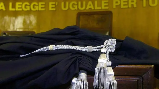 Un'aula di tribunale in un'immagine d'archivio.