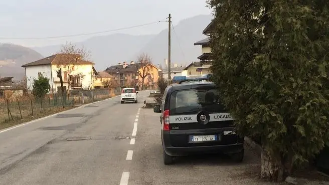 Un controllo della Polizia locale di Feltre