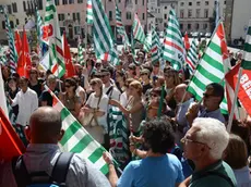 gian paolo perona- perona- belluno- prefettura- manifestazione sindacale sui tagli agli ospedalieri di feltre-