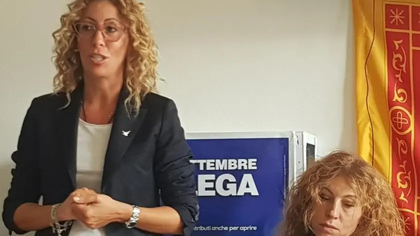 Le candidate della Lega Ingrid Bisa e Erika Stefani