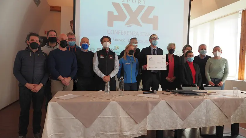 La presentazione del progetto "Sport 4x4" in birreria Pedavena