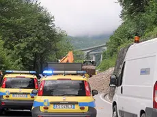 Ferrazza Vittorio Veneto strada chiusa per frana per il Fadalto