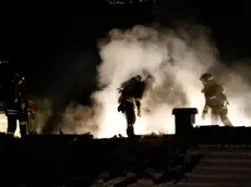 Vigili del fuoco in azione