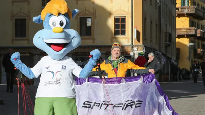 Stefano Da Rin Puppel-Perona-Cortina d'Ampezzo-Presentazione Mondiali di Parapendio-Sky