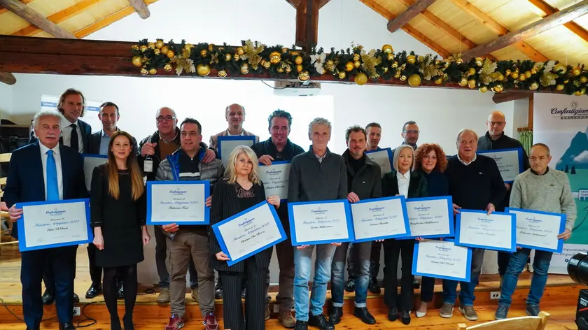 I maestri premiati da Confartigianato Imprese Belluno