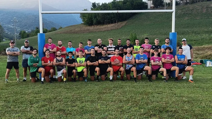 Il Rugby Feltre al Boscherai al primo giorno di raduno