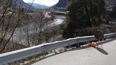 Il punto in cui Lorena Olivotto uscì di strada
