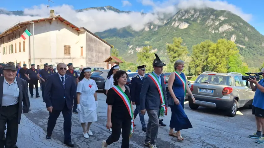 Un momento della Festa della Madonna del Piave a Caorera