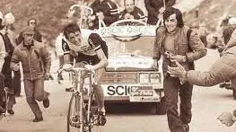 Baronchelli all'attacco sulle Tre Cime al Giro 1974