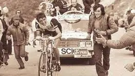 Baronchelli all'attacco sulle Tre Cime al Giro 1974