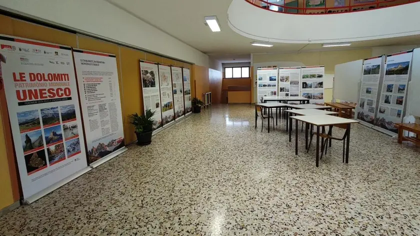 L’aula destinata a Lentiai al progetto “Adotta una mostra” varato dal Comprensivo di Mel